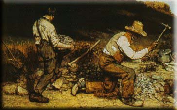 Les casseurs de pierres par Courbet